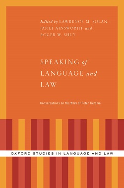 Speaking of Language and Law